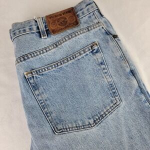 Eddie Bauer Mens Classic Straight Leg Light Wash Denim Jeans 38x30 Vintage